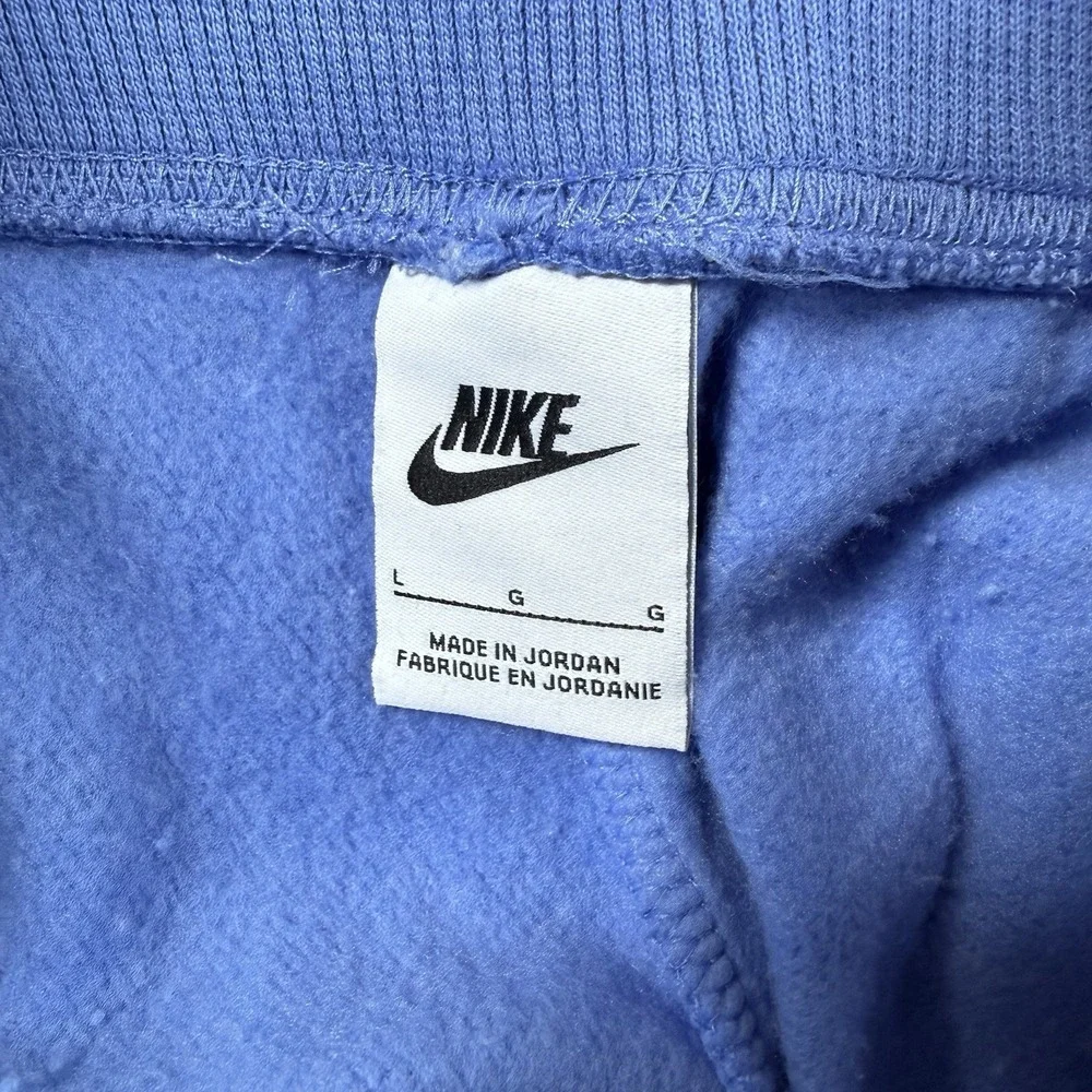 Nike Sweatpants Women's Large Blue Sportswear Pheonix Fleece High Waisted